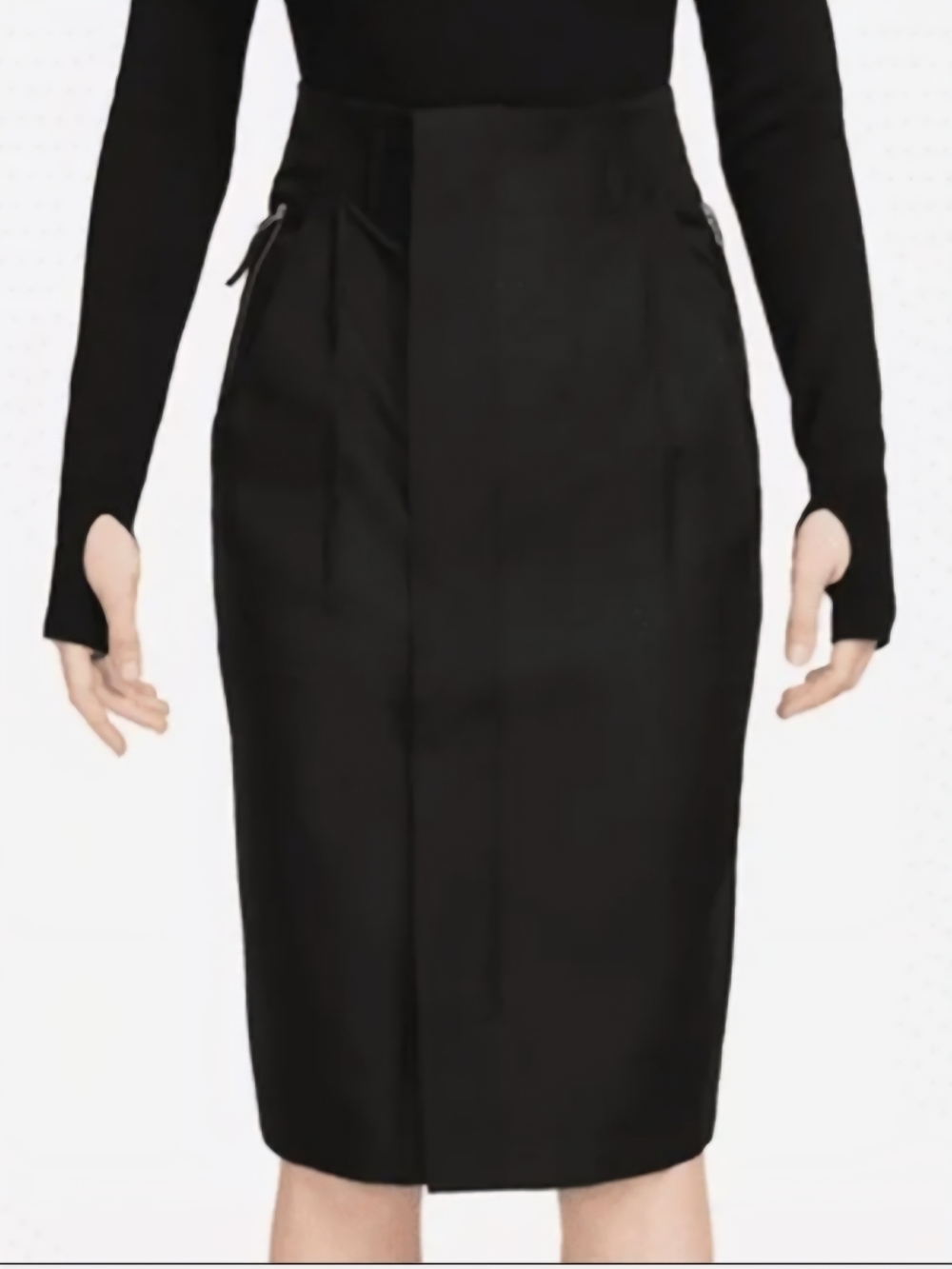 Nike Rare NWT Made In Italy Every Stitch Considered Black Worker Skirt ESC $400